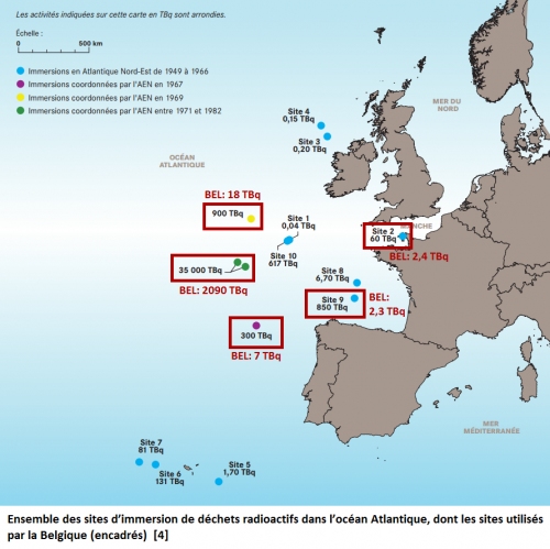 Immersion en mer de dechets radioactifs